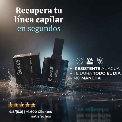 ⭐️ MEGA PROMO ⭐️ BUNEE FIBRA CAPILAR: Cobertura Instantánea para Canas, Entradas, Cejas, Barba y Zonas Claras