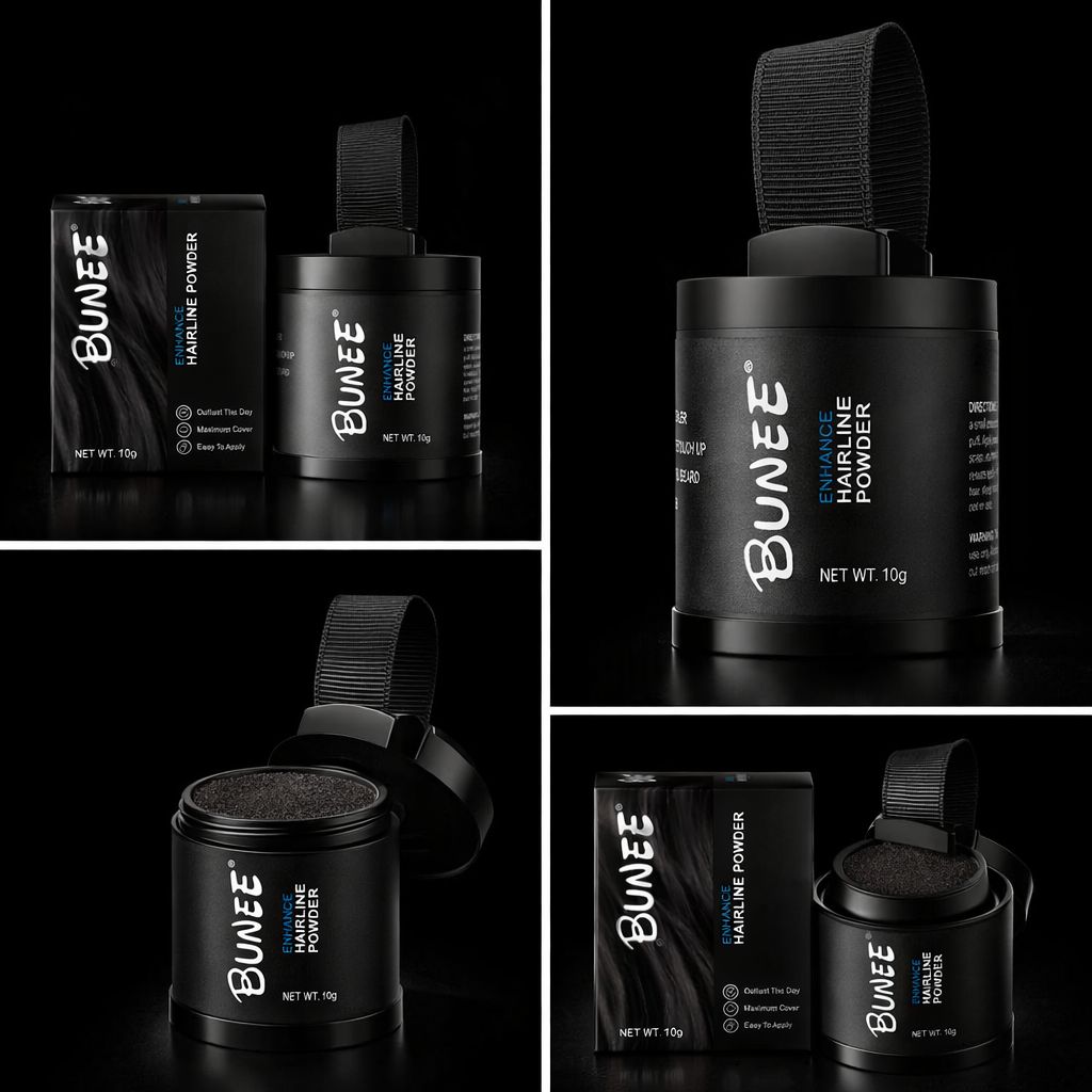 ⭐️ MEGA PROMO ⭐️ BUNEE FIBRA CAPILAR: Cobertura Instantánea para Canas, Entradas, Cejas, Barba y Zonas Claras